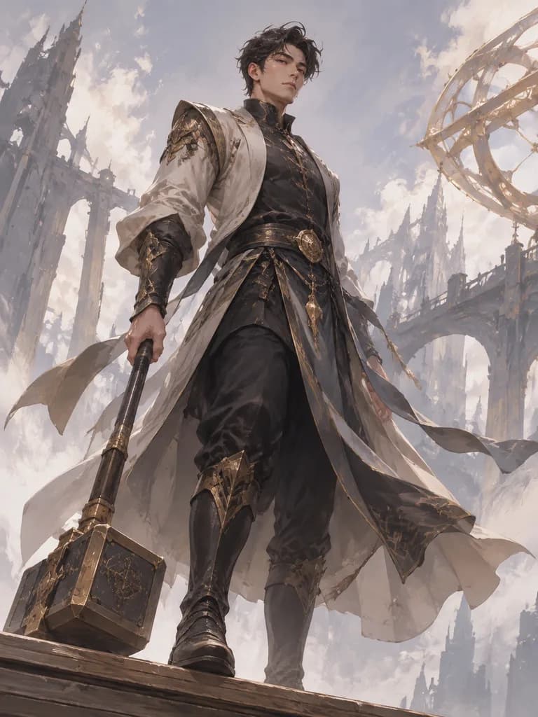 Minimalist Arcane Male Character Redesign