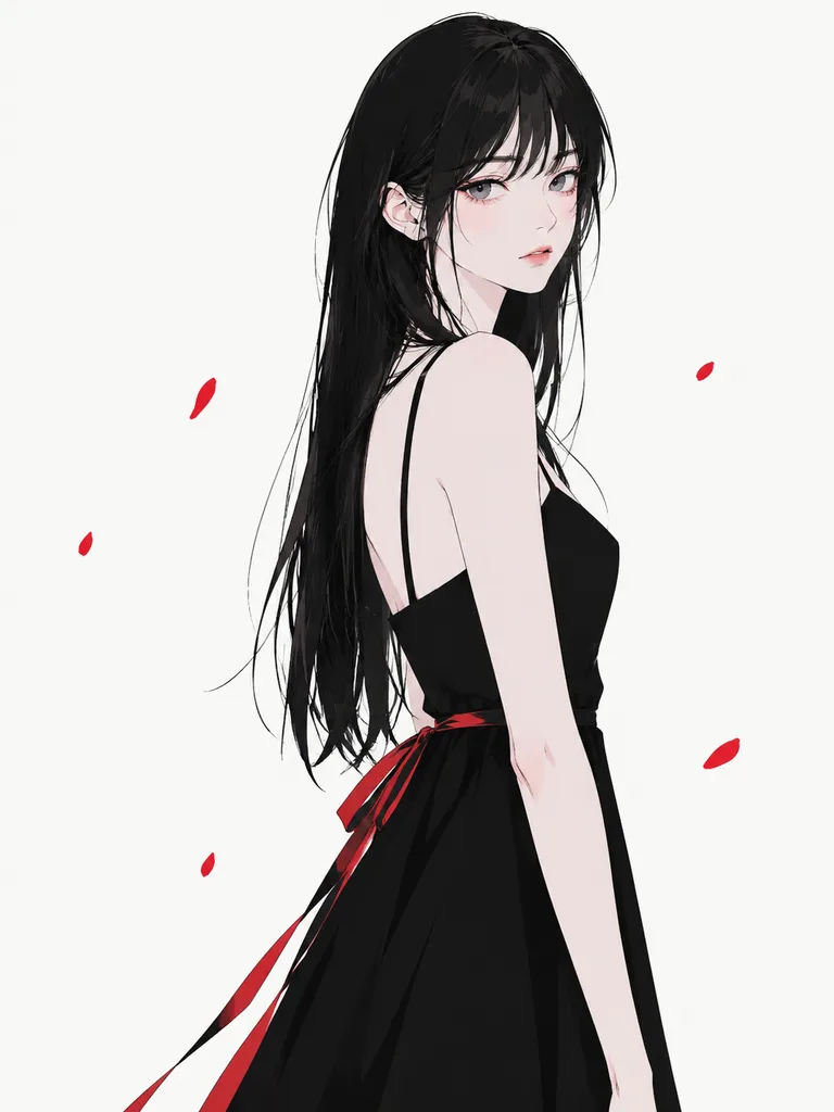 ミニマリストのエディトリアル線画イラスト
