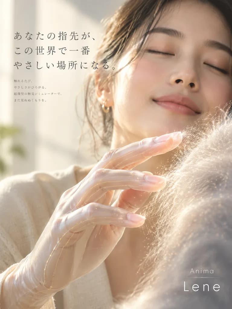 觸覺智慧手套商業廣告海報