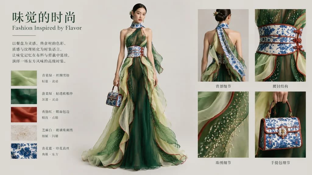 Culinary Dish to Couture Fashion Board