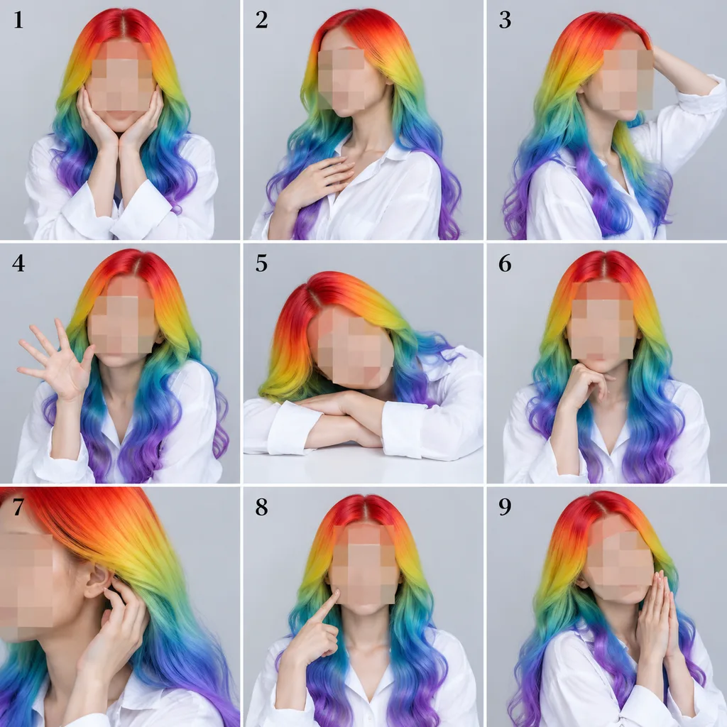9분할 스튜디오 포트레이트 밀착 인화