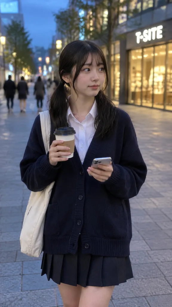 傍晚街頭咖啡隨性街拍