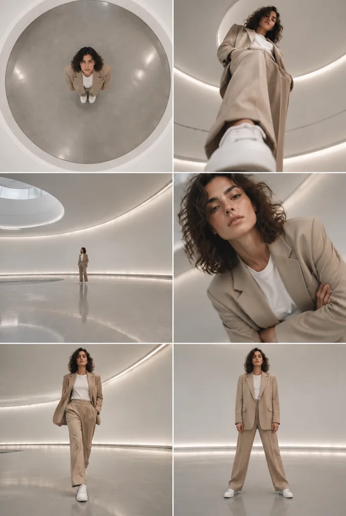 Minimalist Fashion Editorial Contact Sheet