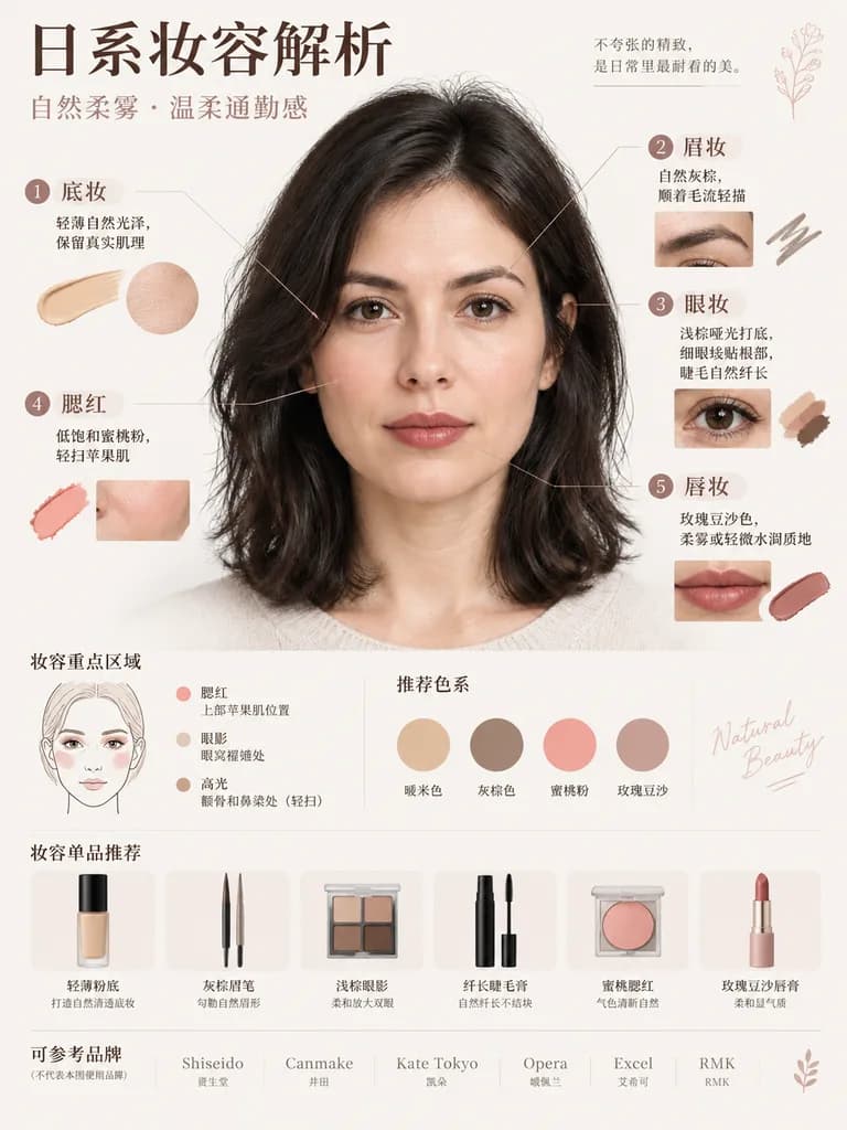Cosmetics Breakdown and Makeup Analysis Chart