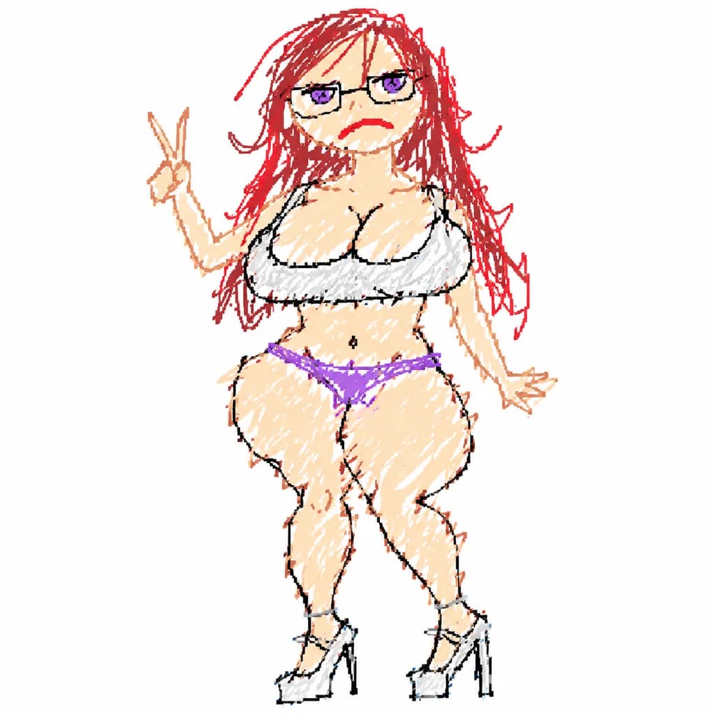 下手なペイント風アマチュア描き直し