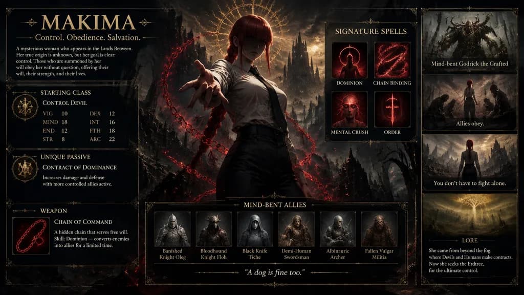 Dark Fantasy Character Build Infographic