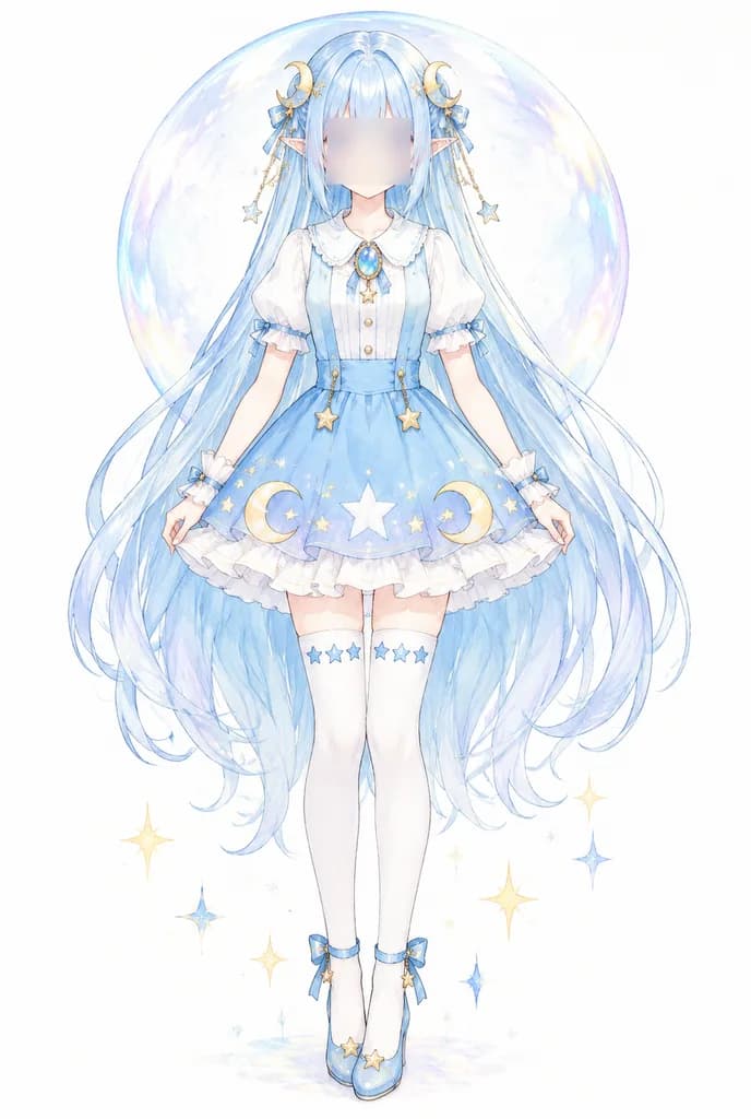 星空魔法少女角色設定圖