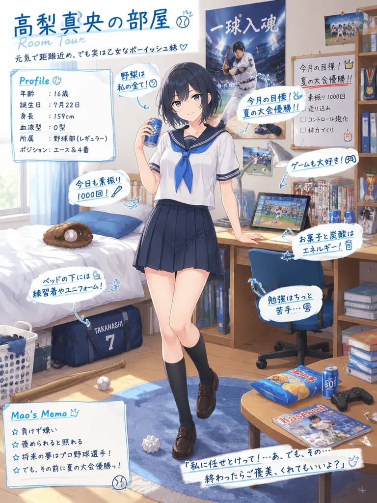 Anime Character Room Profile Poster