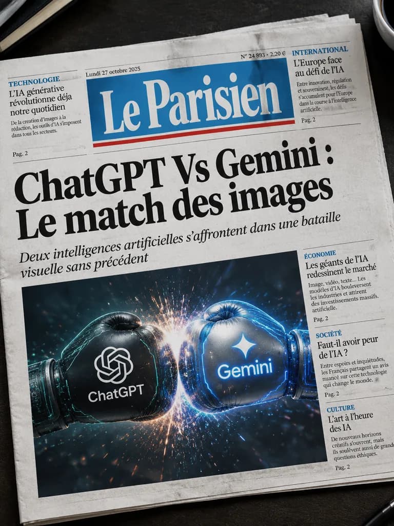 French Newspaper AI Battle Front Page