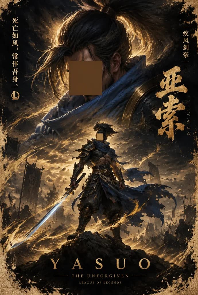 Yasuo League of Legends Collectible Poster