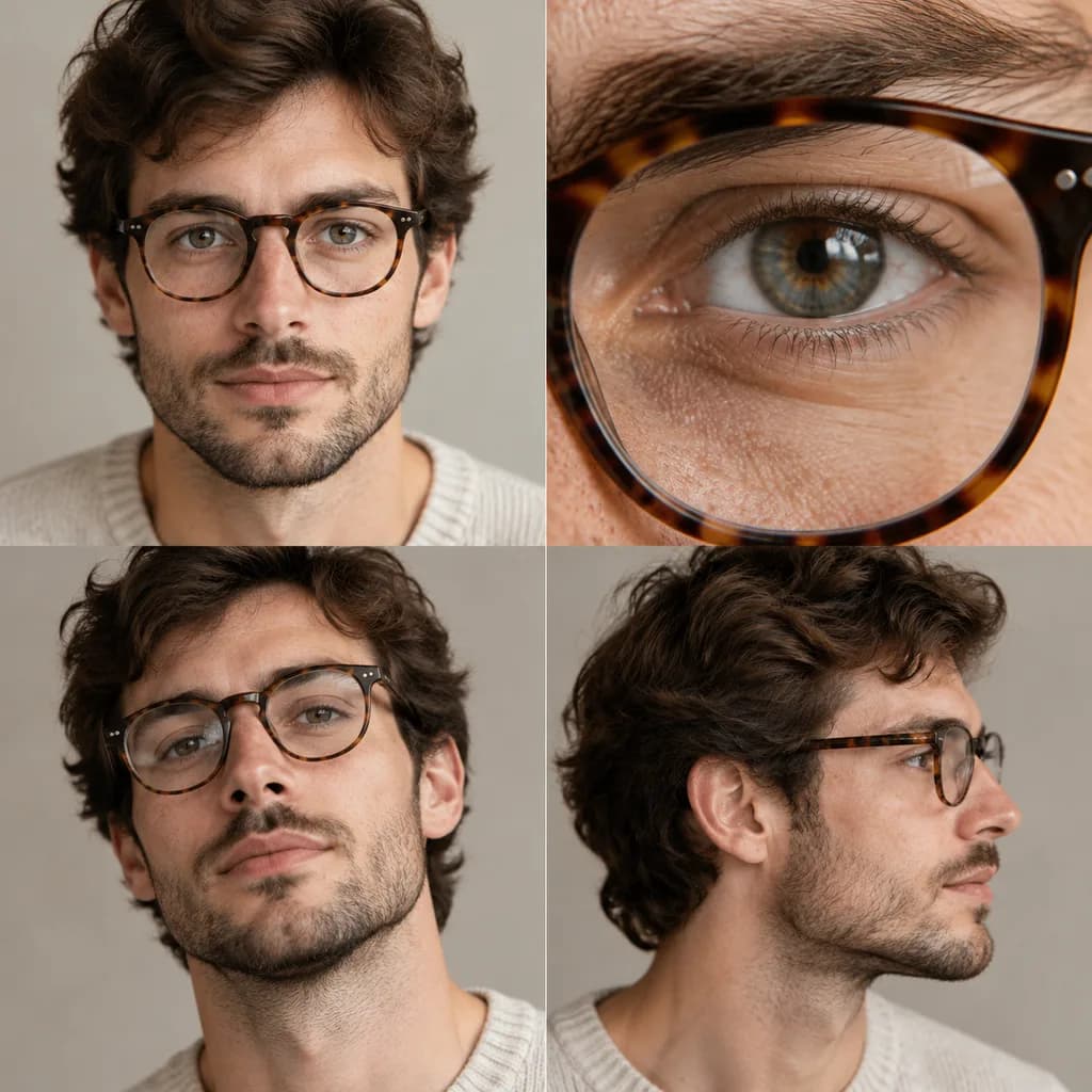 Editorial Portrait 2x2 Multi-Angle Grid