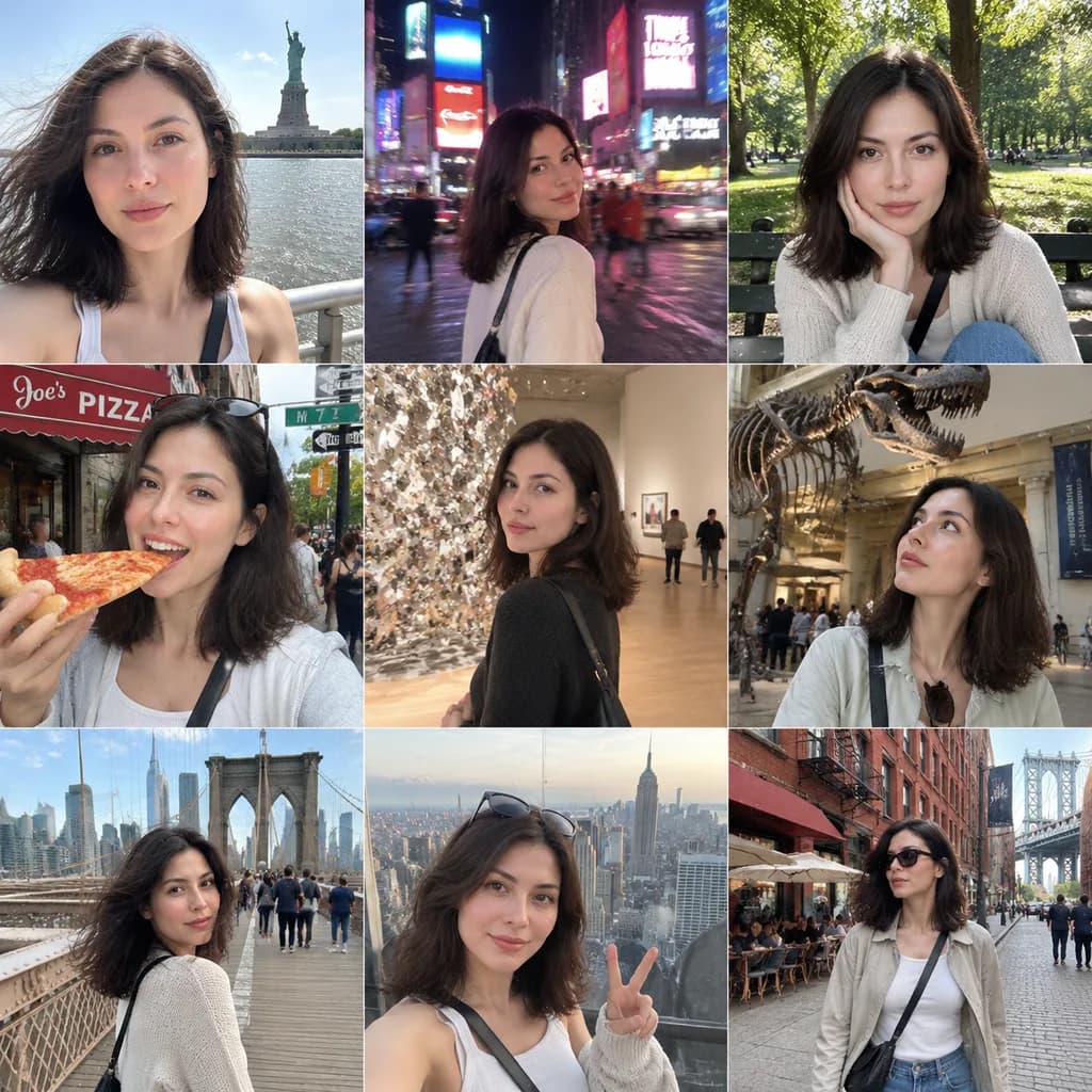 Grade de Diário de Viagem em Nova York