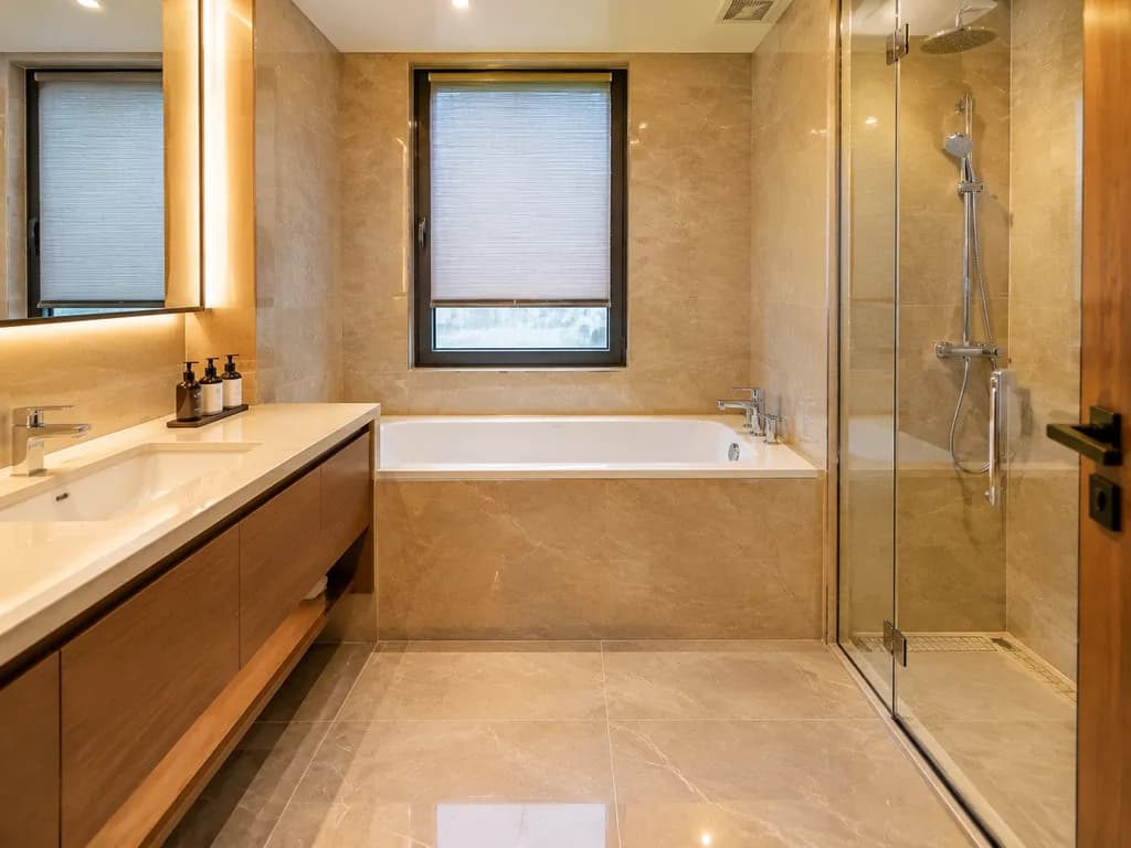 Hotel-Style Real Estate Bathroom Staging
