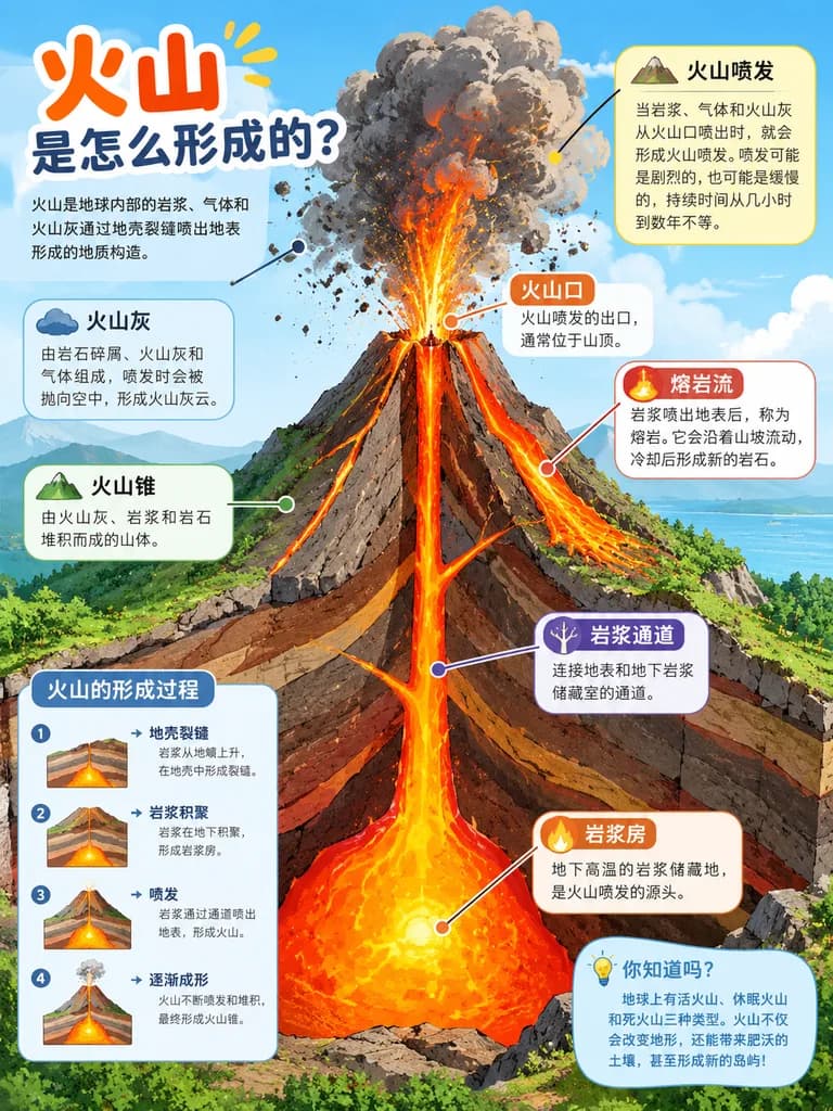 子供向け科学図鑑の断面イラスト