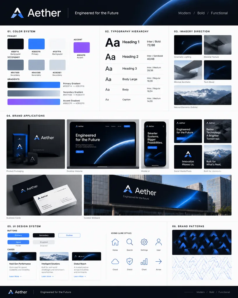 Comprehensive Brand Identity Guidelines Poster
