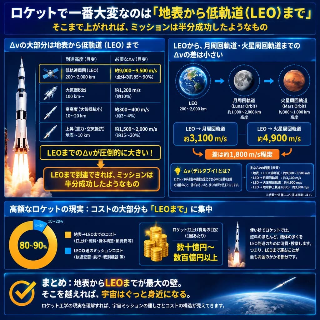 Japanese Rocket Delta-V Infographic
