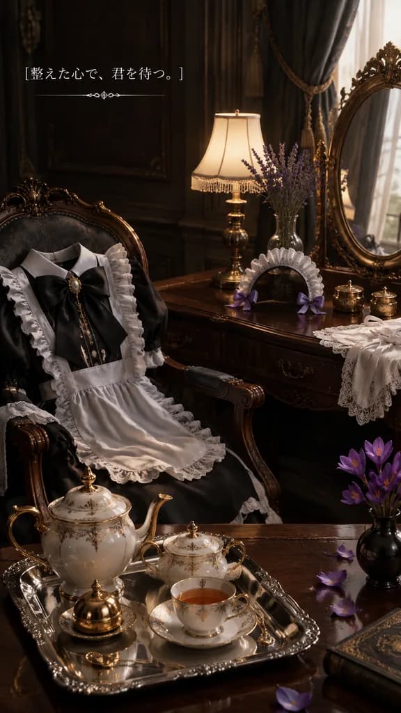 Victorian Dressing Room Tea Wallpaper
