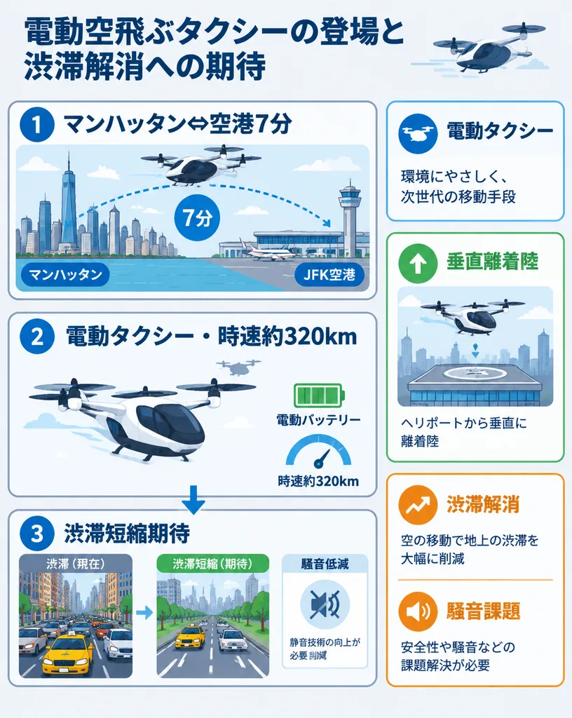 Japanese eVTOL Air Taxi Infographic