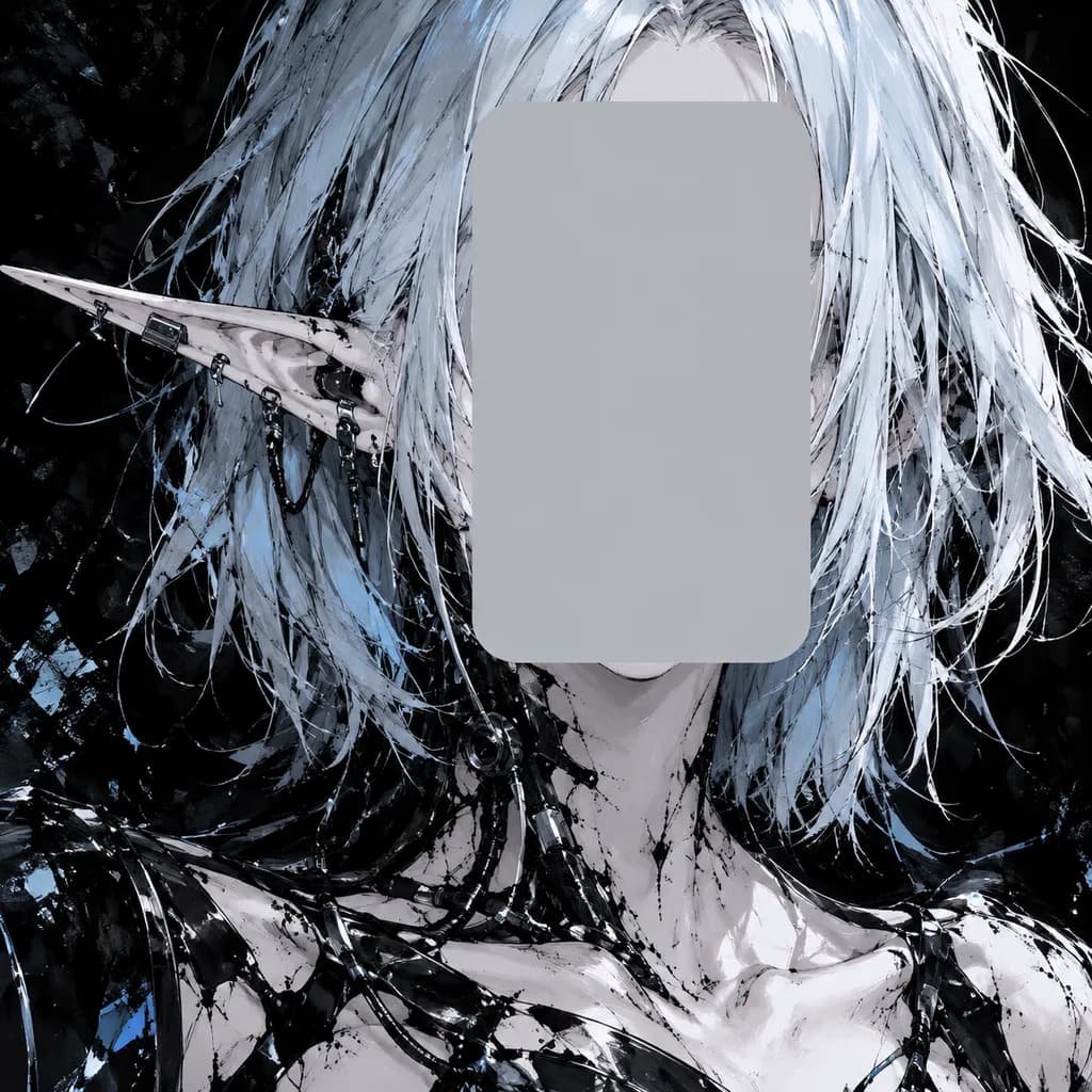 Censored Elf Cyborg Manga Portrait