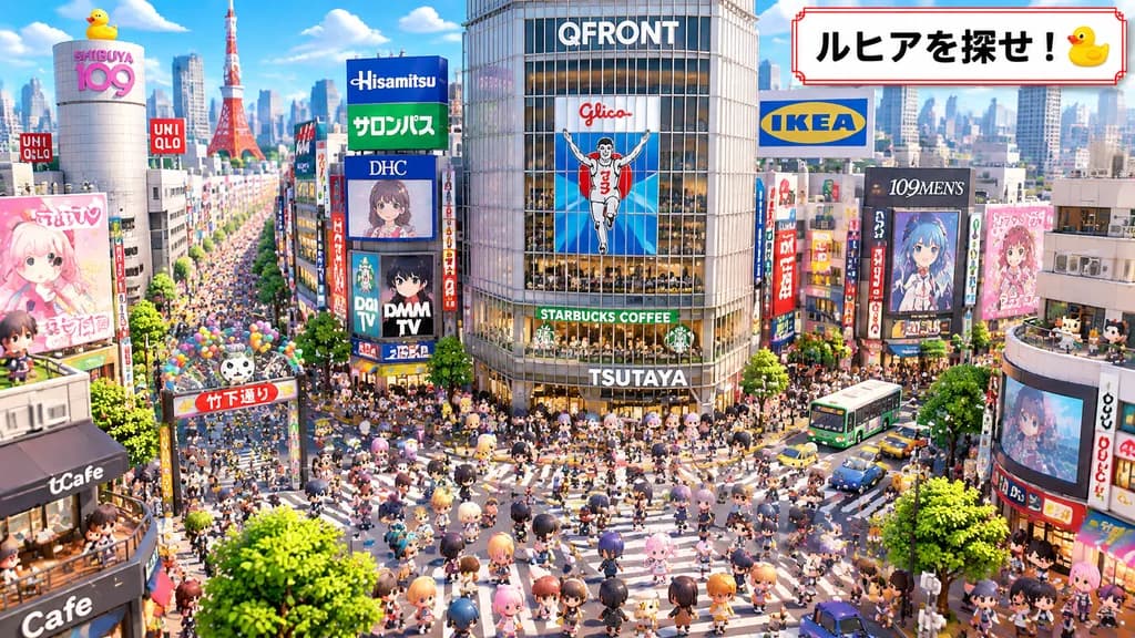 Miniature Shibuya Chibi Hidden Object Puzzle