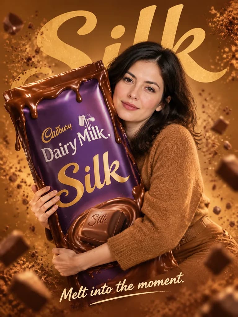 Giant Chocolate Bar Advertisement Poster