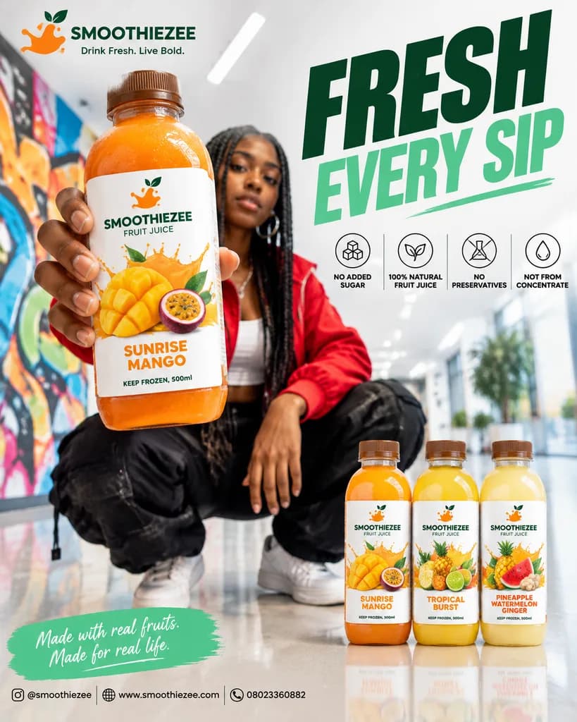 Poster Iklan Komersial Jus Segar Urban