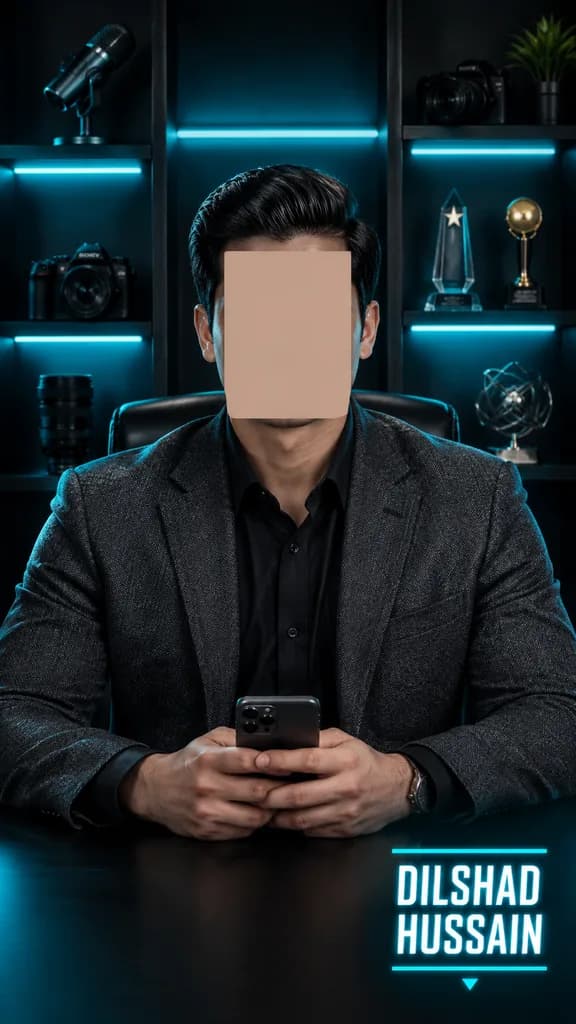Tech Entrepreneur Portrait Poster Template