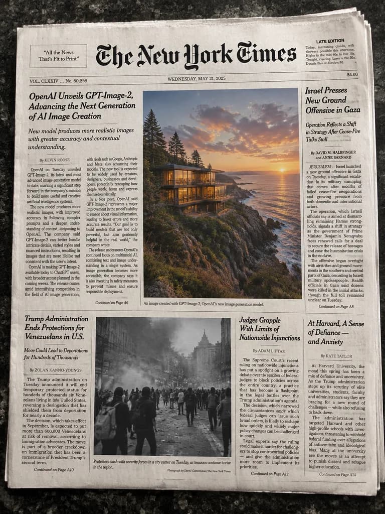 Broadsheet Newspaper Front Page Mockup