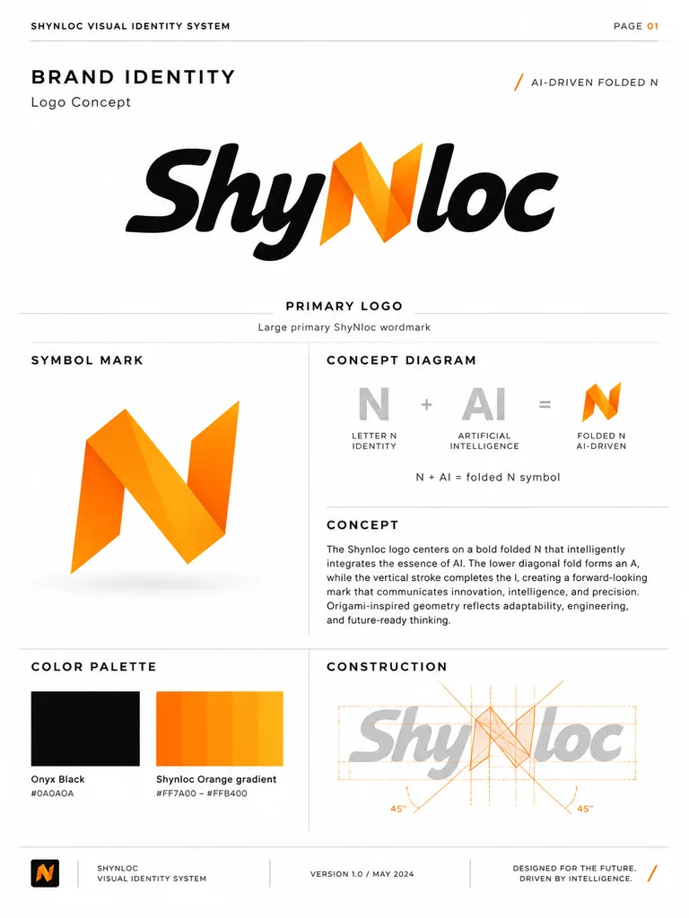 Minimalist Visual Identity Guideline Board