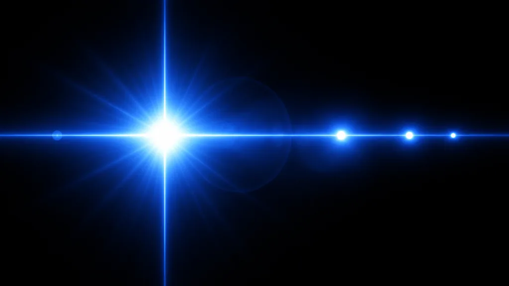 Asset Lens Flare Anamorfico Cinematografico