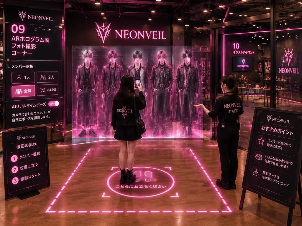 Futuristic Idol Pop-Up AR Photo Zone