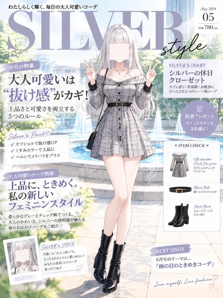 Anime Fashion Magazine Editorial Cover