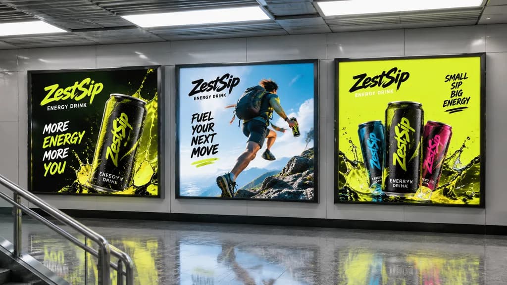 Subway Station Billboard Advertising Mockup