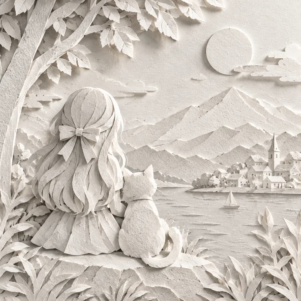 Layered Paper Cut Art Transformation