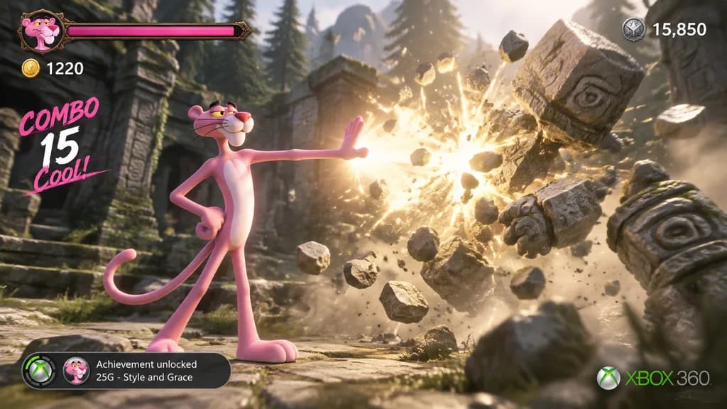 Retro Action Game Screenshot Parody