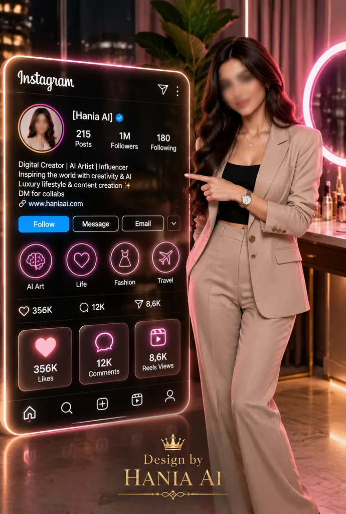 Luxury Creator Profile Promotion Poster