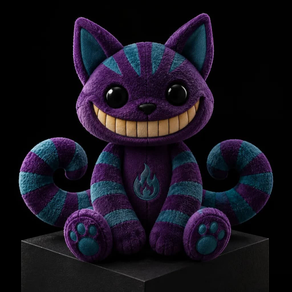 Cheshire Cat Designer Plush Toy