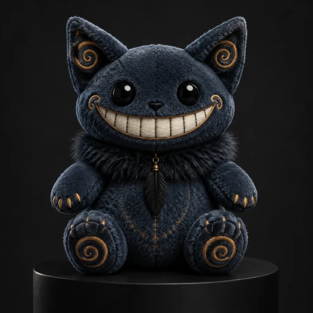 Gothic Plush Art Toy Product Shot