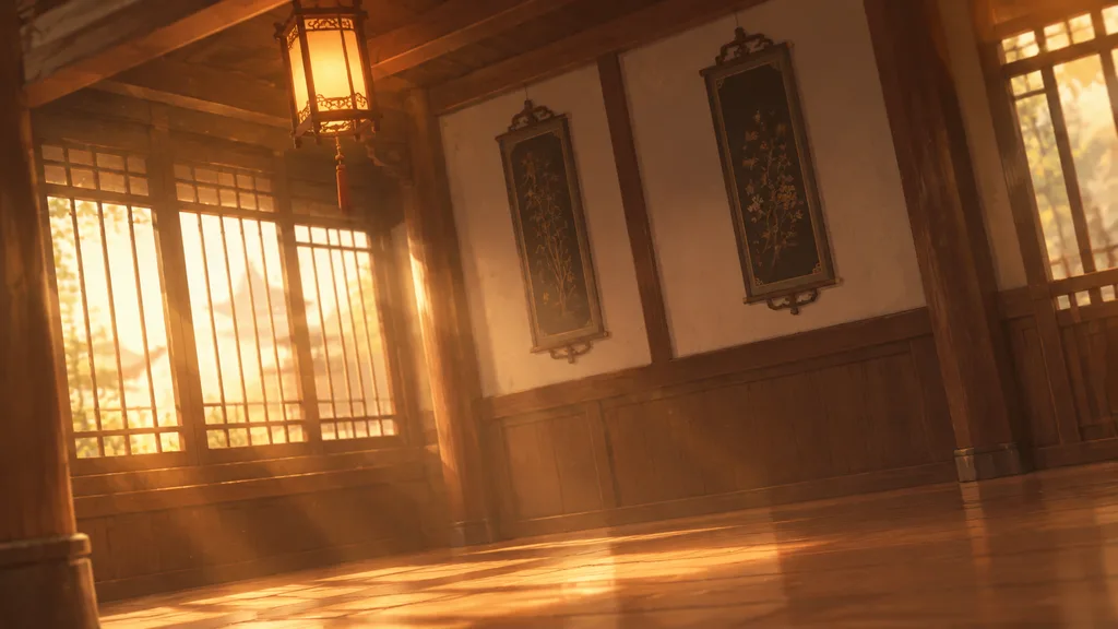 Clean Traditional Wooden Interior Background