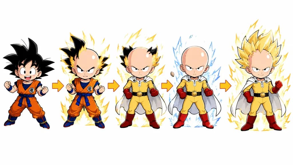 Chibi Character Fusion Sequence