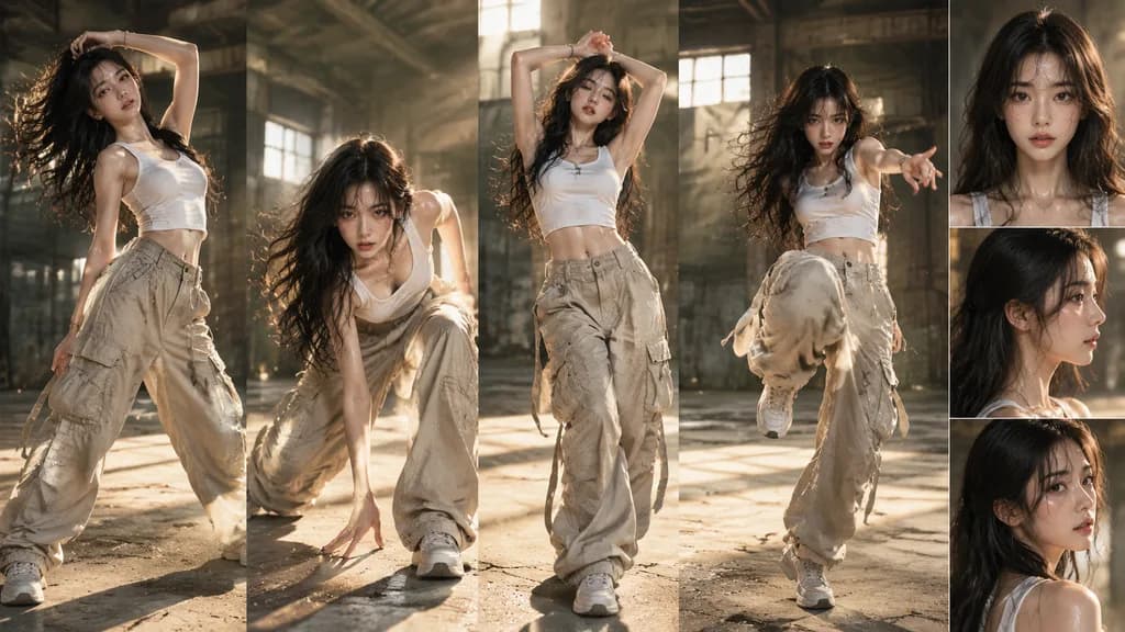 아시안 스트리트 댄서 캐릭터 설정 시트