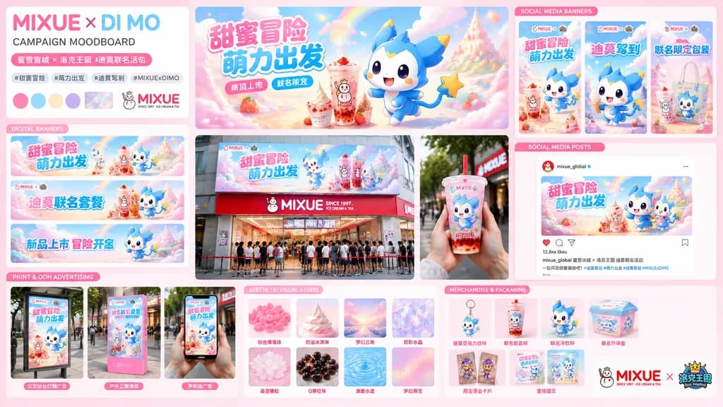 Brand Collaboration Campaign Pitch Moodboard
