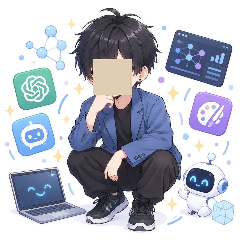 Chibi AI Engineer Tech Mascot