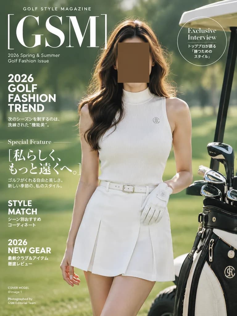 Okładka Luksusowego Magazynu o Modzie Golfowej