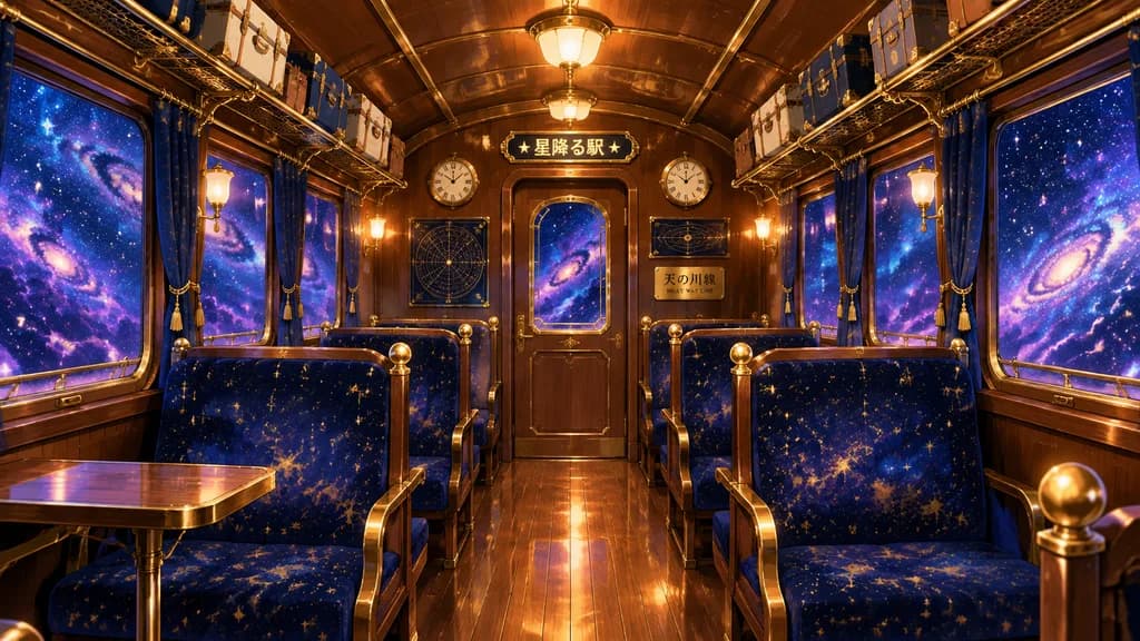 復古星空列車車廂內景