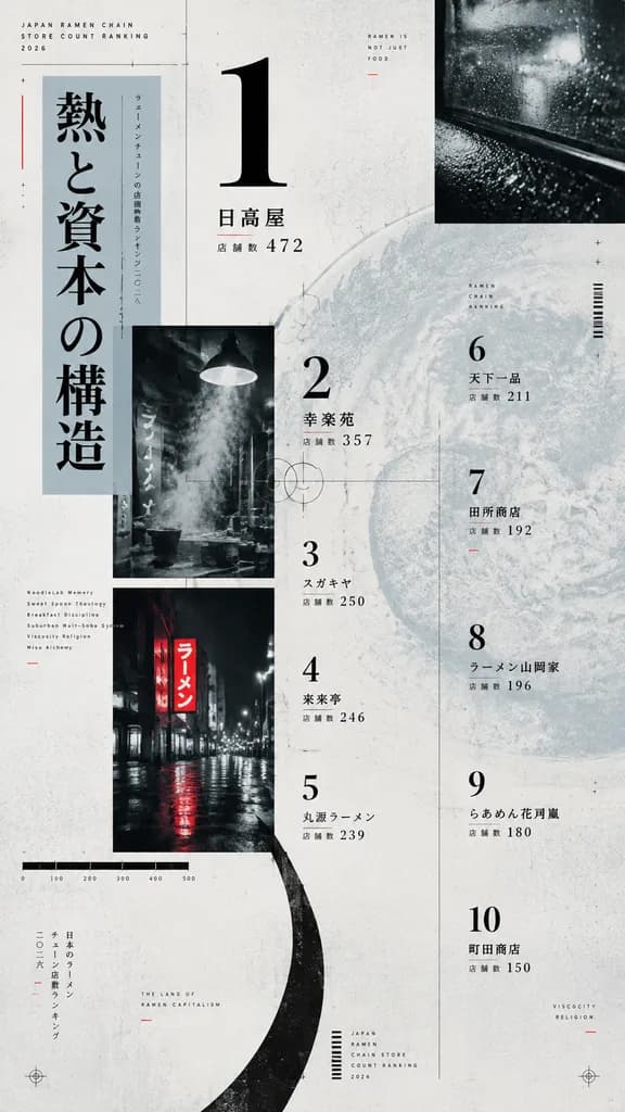Experimental Japanese Ramen Ranking Poster