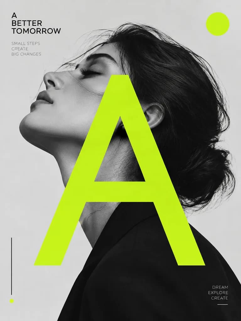 Minimalist Contemporary Typography Poster