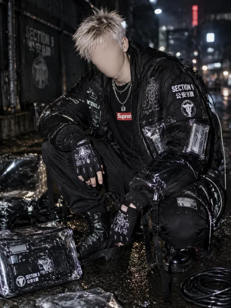 Cyberpunk Section 9 Techwear Editorial