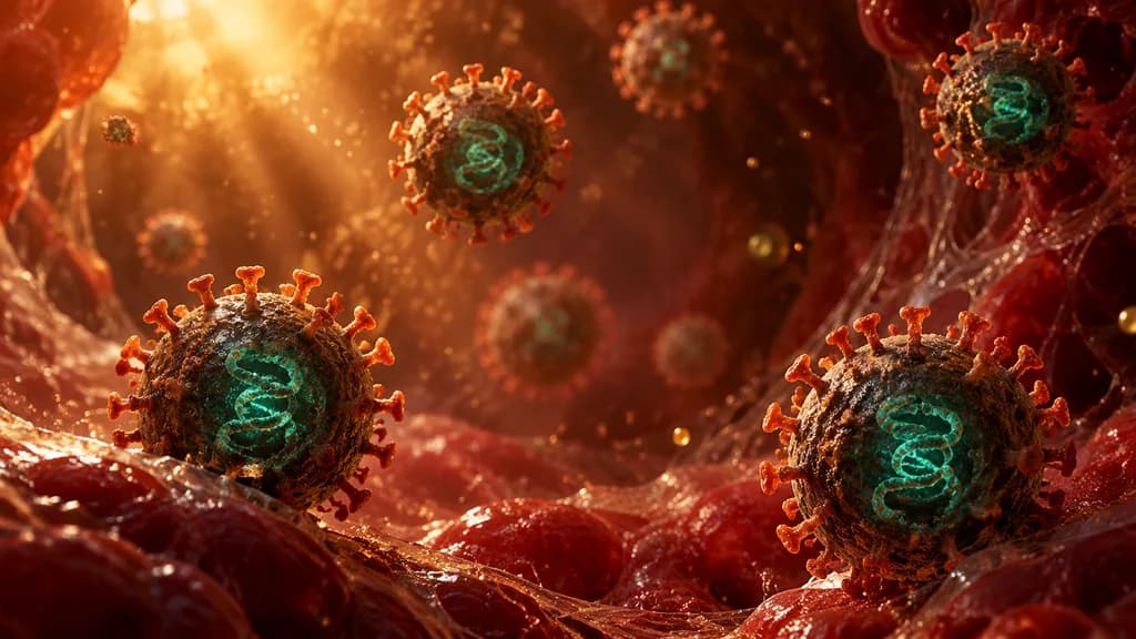 Cinematic Microscopic Virus in Tissue