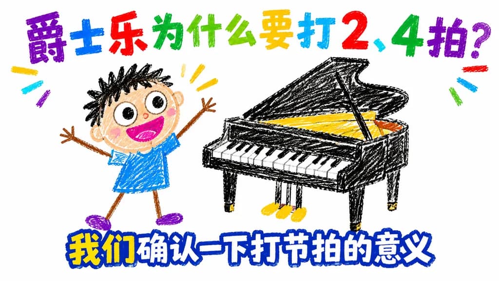 兒童蠟筆畫爵士節拍教學